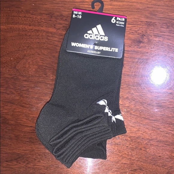 Adidas Women’s superlite 6 pair socks - Picture 1 of 2